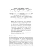 Writing with (Digital) Scissors: Designing a Text Editing Tool for Assisted Storytelling using Crowd-Generated Content