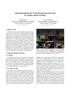 Augmenting datasets for Visual Question and Answering for complex spatial reasoning