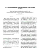 PRAGO: Differentiable multi-view pose optimization from objectness detections