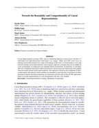 Towards the Reusability and Compositionality of Causal Representations